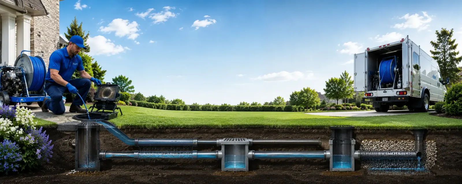 Outdoor drain cleaning information for Fort Ransom, ND